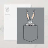 BUGS BUNNY™ die uit de zak kijkt Briefkaart (Voorkant / Achterkant)