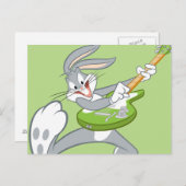 BUGS BUNNY™ draait op gitaar Briefkaart (Voorkant / Achterkant)