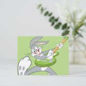 BUGS BUNNY™ draait op gitaar Briefkaart (Staand voorkant)