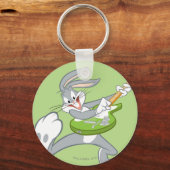 BUGS BUNNY™ draait op gitaar Sleutelhanger (Voorkant)