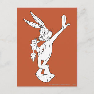 BUGS BUNNY™ Eating Carrot Briefkaart