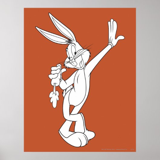 BUGS BUNNY™ Eet Wortel Poster (Voorkant)