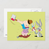 BUGS BUNNY™ en ELMER FUDD™ Briefkaart (Voorkant / Achterkant)