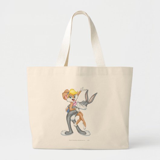 BUGS BUNNY™ en Lola Bunny 2 Grote Tote Bag (Voorkant)