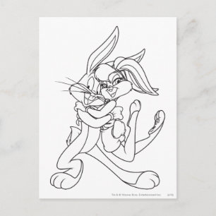 BUGS BUNNY™ en Lola Bunny Briefkaart