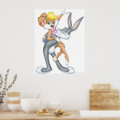 BUGS BUNNY™ en Lola Bunny Poster (Keuken)