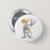 BUGS BUNNY™ en Lola Bunny Ronde Button 5,7 Cm (Voorkant /achterkant)