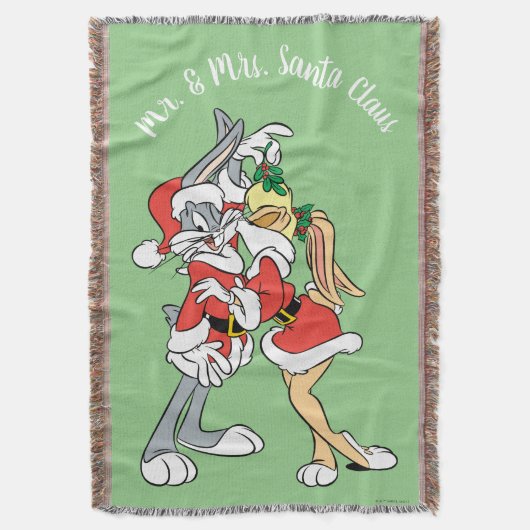BUGS BUNNY™ en Lola Mistletoe Kiss Deken (Voorkant Verticaal)