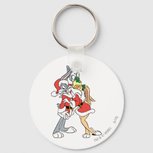 BUGS BUNNY™ en Lola Mistletoe Kiss Sleutelhanger