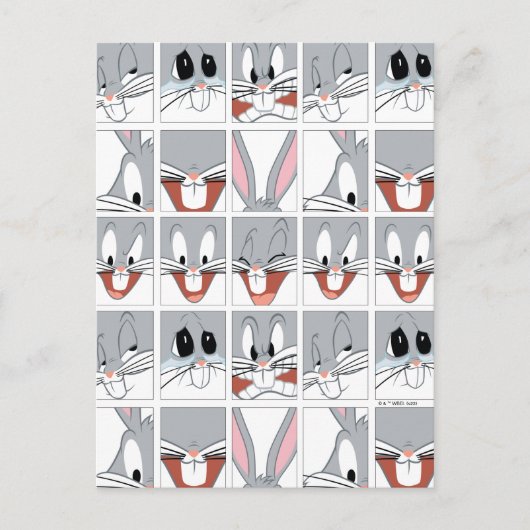 BUGS BUNNY™ Expression Blokken Briefkaart (Voorkant)