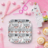 BUGS BUNNY™ Expression Blokken Papieren Bordje (Feest)