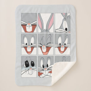 BUGS BUNNY™ Expression Blokken Sherpa Deken
