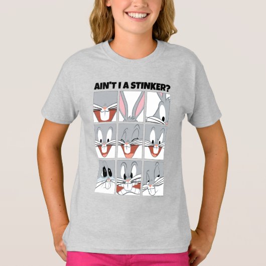 BUGS BUNNY™ Expression Blokken T-shirt (Voorkant)