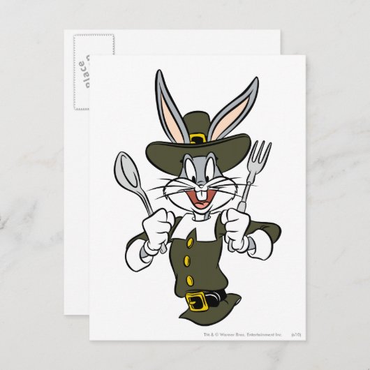 BUGS BUNNY™ Feasting Time Briefkaart (Voorkant / Achterkant)