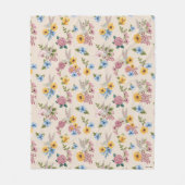 BUGS BUNNY™ Floral Embroidery Pattern Fleece Deken (Voorkant)