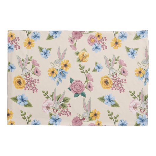 BUGS BUNNY™ Floral Embroidery Pattern Kussensloop (Achterkant)