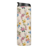 BUGS BUNNY™ Floral Embroidery Pattern Thermosbeker (Geroteerd rechts)