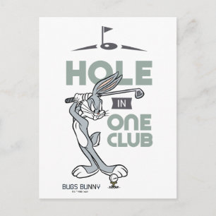 BUGS BUNNY™ Golfing - Hole in One Club Briefkaart