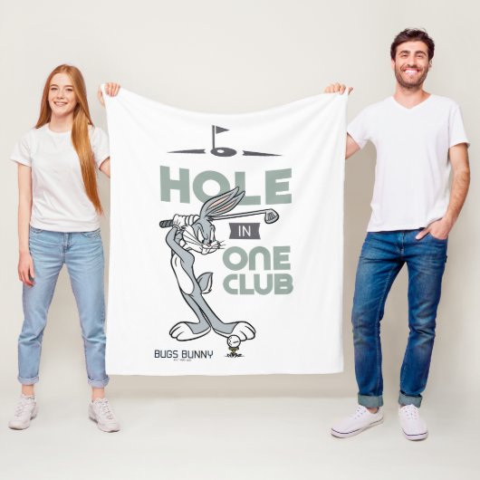 BUGS BUNNY™ Golfing - Hole in One Club Fleece Deken (In situ)