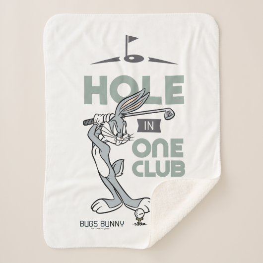 BUGS BUNNY™ Golfing - Hole in One Club Sherpa Deken (Voorkant)