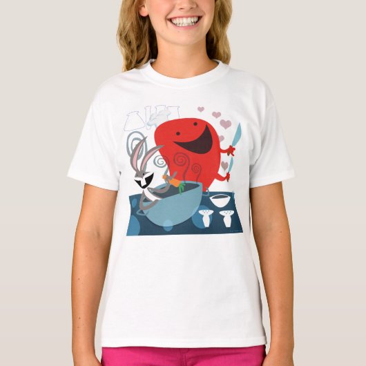 BUGS BUNNY™ & Gossamer Whimsical Meal Prep T-shirt (Voorkant)