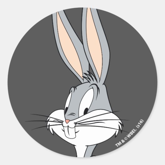 BUGS BUNNY™ | Handen op heupen Ronde Sticker (Voorkant)
