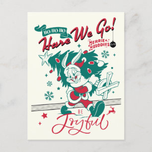 BUGS BUNNY™ - Ho Ho Ho, We gaan beginnen! Feestdagenkaart
