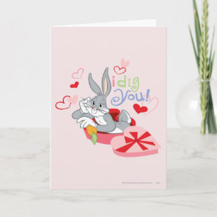 BUGS BUNNY™, ik dig je! Feestdagen Kaart