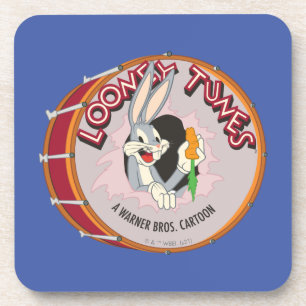 BUGS BUNNY™ Inside LOONEY TUNES™ Drum Bier Onderzetter