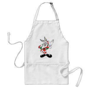 BUGS BUNNY™ Kerstman die zwaait Standaard Schort