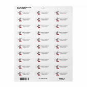 BUGS BUNNY™ Kerstvreugde Etiket (Full Sheet)