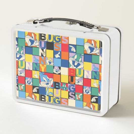 BUGS BUNNY™ Kleurrijke Naam en Gezichtschecker (Achterkant)