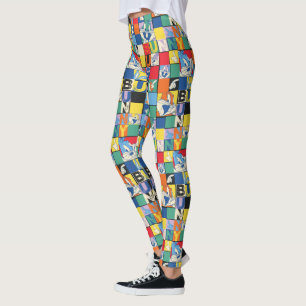 BUGS BUNNY™ Kleurrijke Naam en Gezichtschecker Leggings