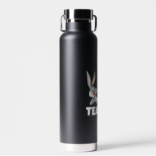 BUGS BUNNY™ Liggend Eten Wortel Leraar Waterfles (Voorkant)