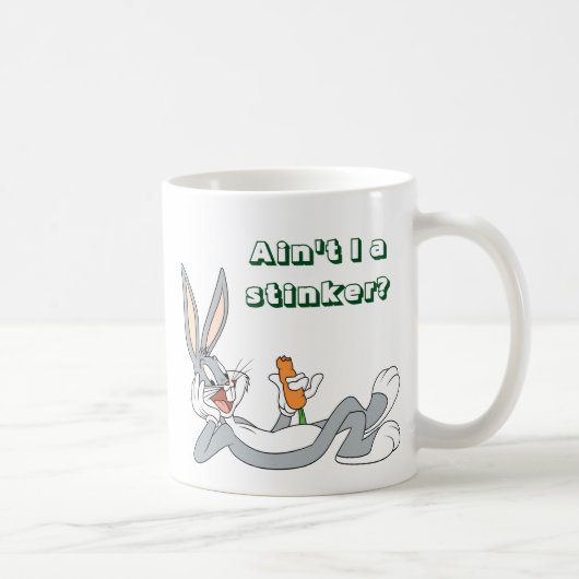 BUGS BUNNY™ Liggend terwijl hij wortel eet Koffiemok (Rechts)