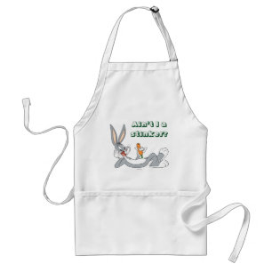 BUGS BUNNY™ Liggend terwijl hij wortel eet Standaard Schort