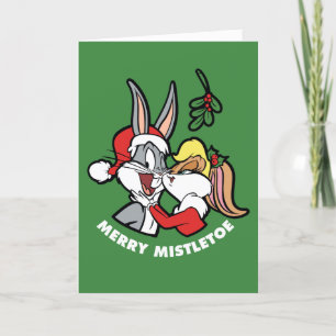 BUGS BUNNY™ & Lola "Merry Mistletoe" Feestdagen Kaart