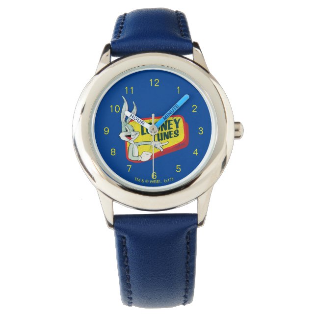 BUGS BUNNY™ LOONEY TUNES™ Retro Patch Horloge (Voorkant)