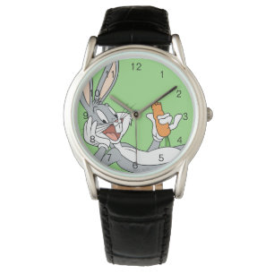 BUGS BUNNY™-Lying Down Eating Carrot Horloge
