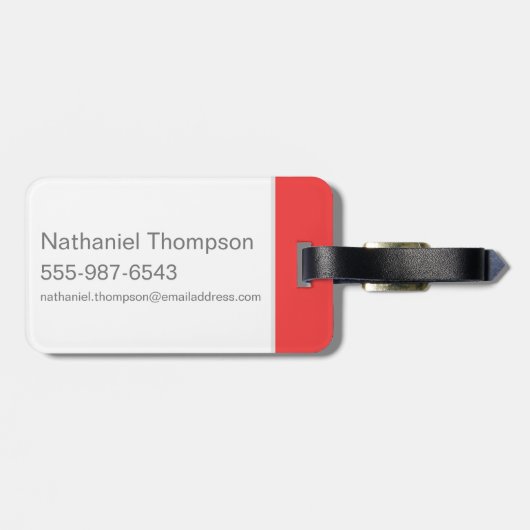 BUGS BUNNY™ met wortel Bagagelabel (Achterkant horizontaal)