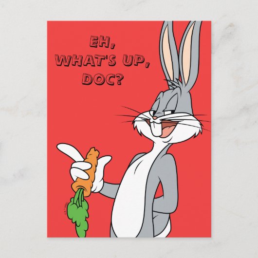 BUGS BUNNY™ met wortel Briefkaart (Voorkant)