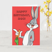 BUGS BUNNY™ Met Wortel Kaart (Gele Bloem)