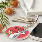 BUGS BUNNY™ met wortel Sleutelhanger (Voorkant Rechts)