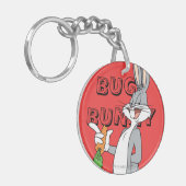 BUGS BUNNY™ met wortel Sleutelhanger (Voorkant Links)