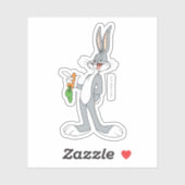 BUGS BUNNY™ met wortel Sticker (Vel)