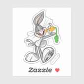 BUGS BUNNY™ met wortel Sticker (Vel)