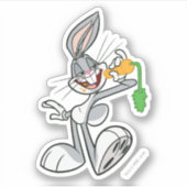 BUGS BUNNY™ met wortel Sticker (Voorkant)