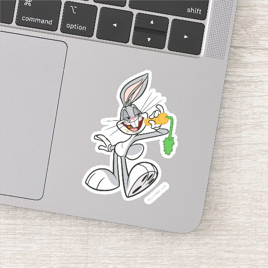 BUGS BUNNY™ met wortel Sticker (Detail)