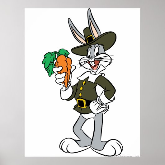 BUGS BUNNY™ Pilgrim Thanksgiving Poster (Voorkant)