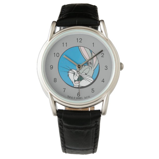 BUGS BUNNY™ Retro Blue Patch Horloge (Voorkant)